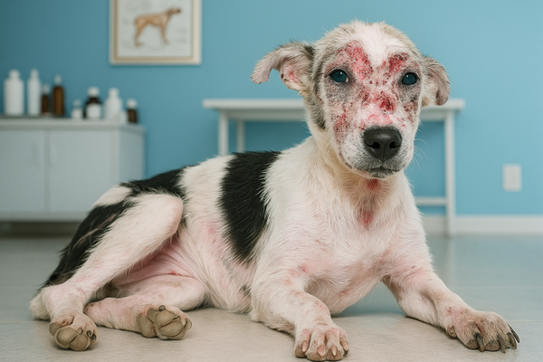 La rogna demodettica, nota anche come demodicosi, e' una malattia della pelle causata da acari normalmente presenti sulla cute del che diventano patogeni con un sistema immunitario debole.