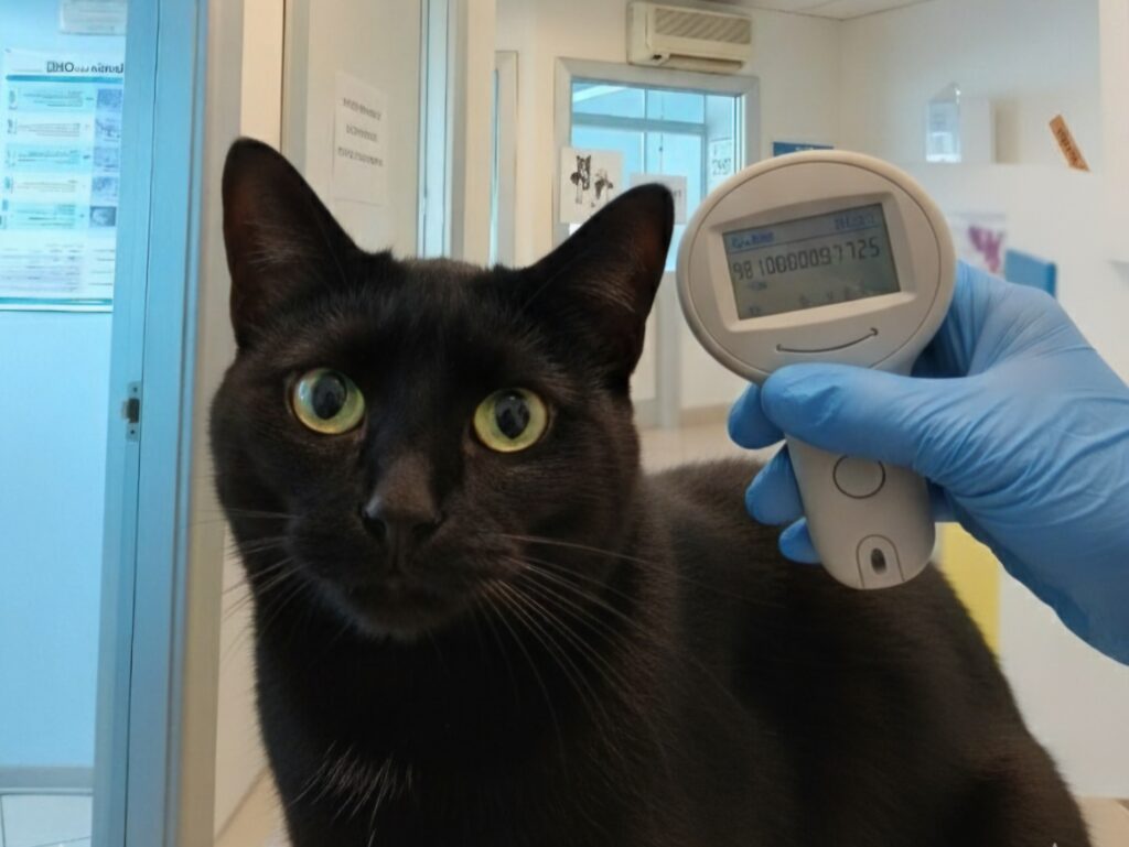 Microchip misura la temperatura gatto - Thermomicrochip
