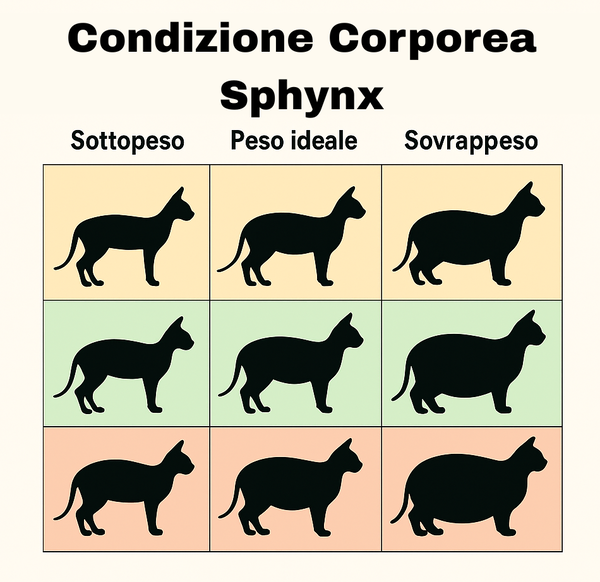 Condizione Corporea Del Gatto Sphynx